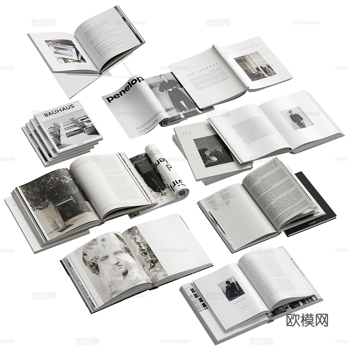 书籍 杂志3d模型