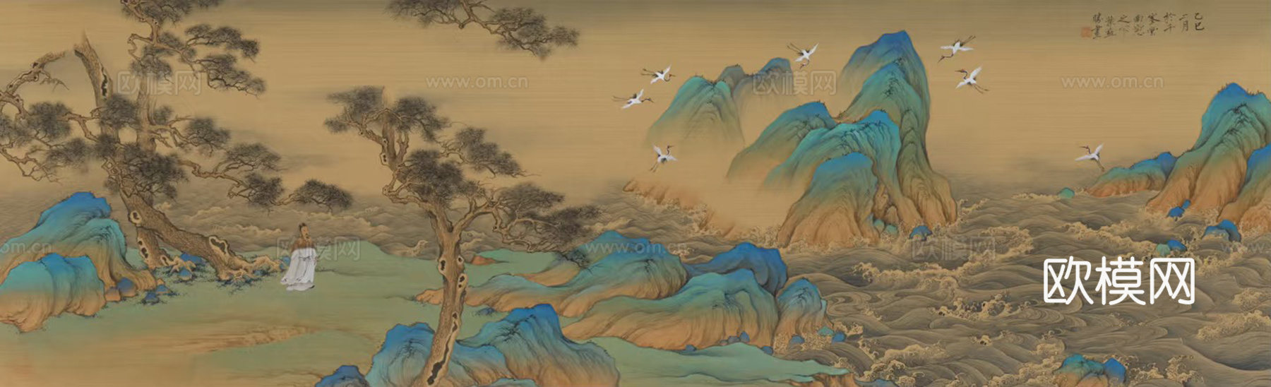 中式复古艺术壁画