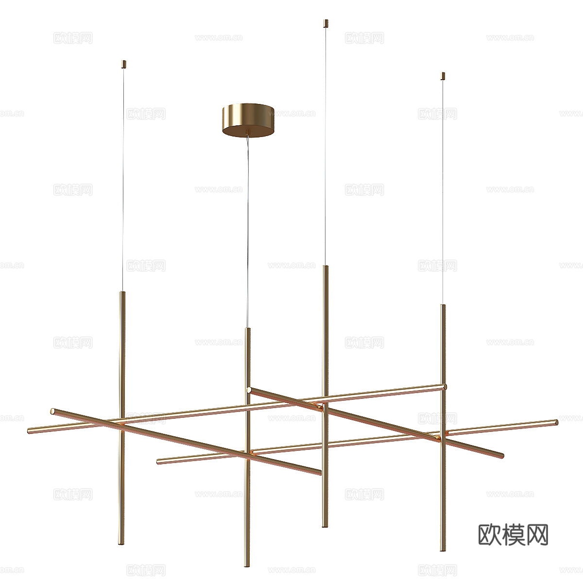 现代轻奢极简 Flos Coordinates 悬架吊灯3d模型