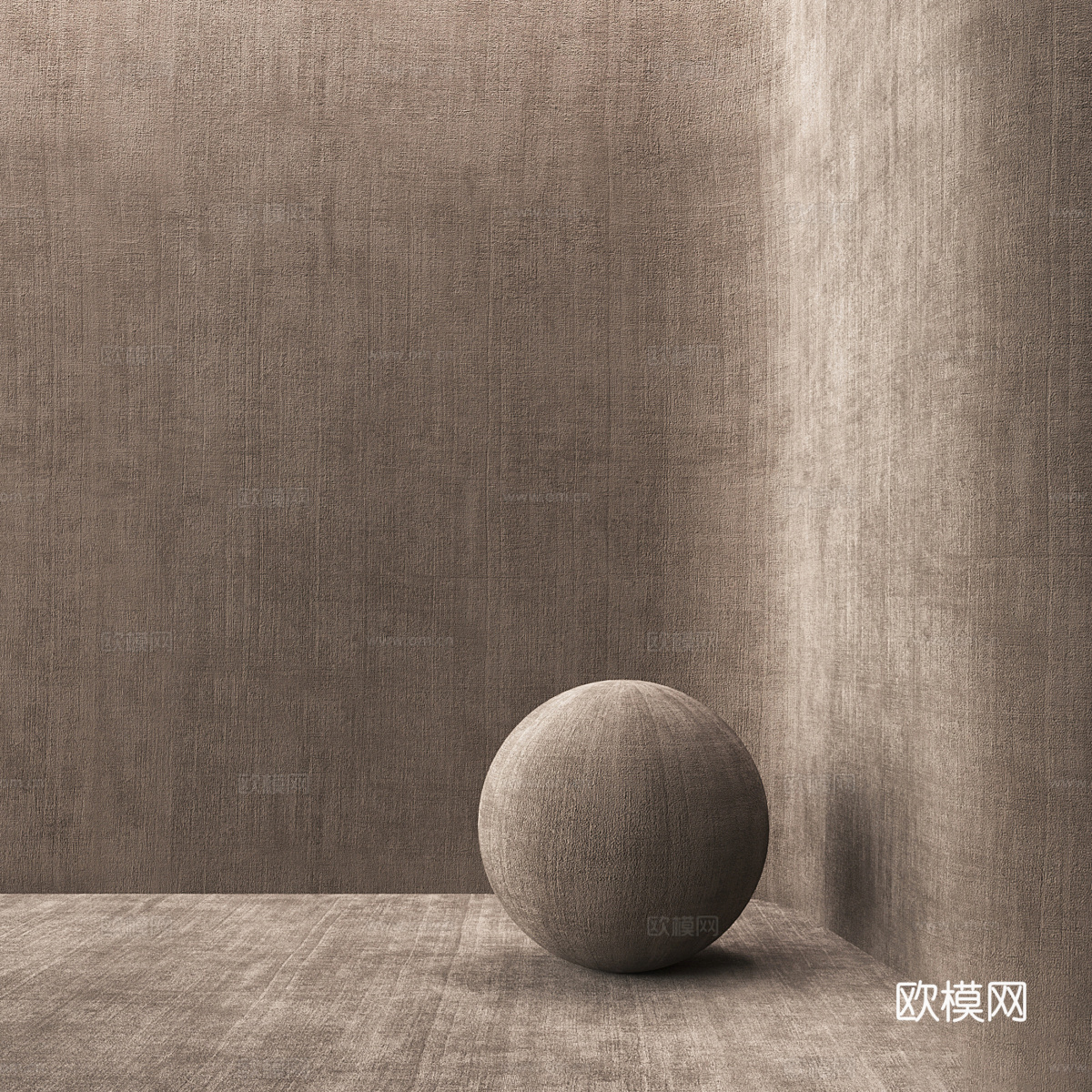 现代无缝地毯3d模型