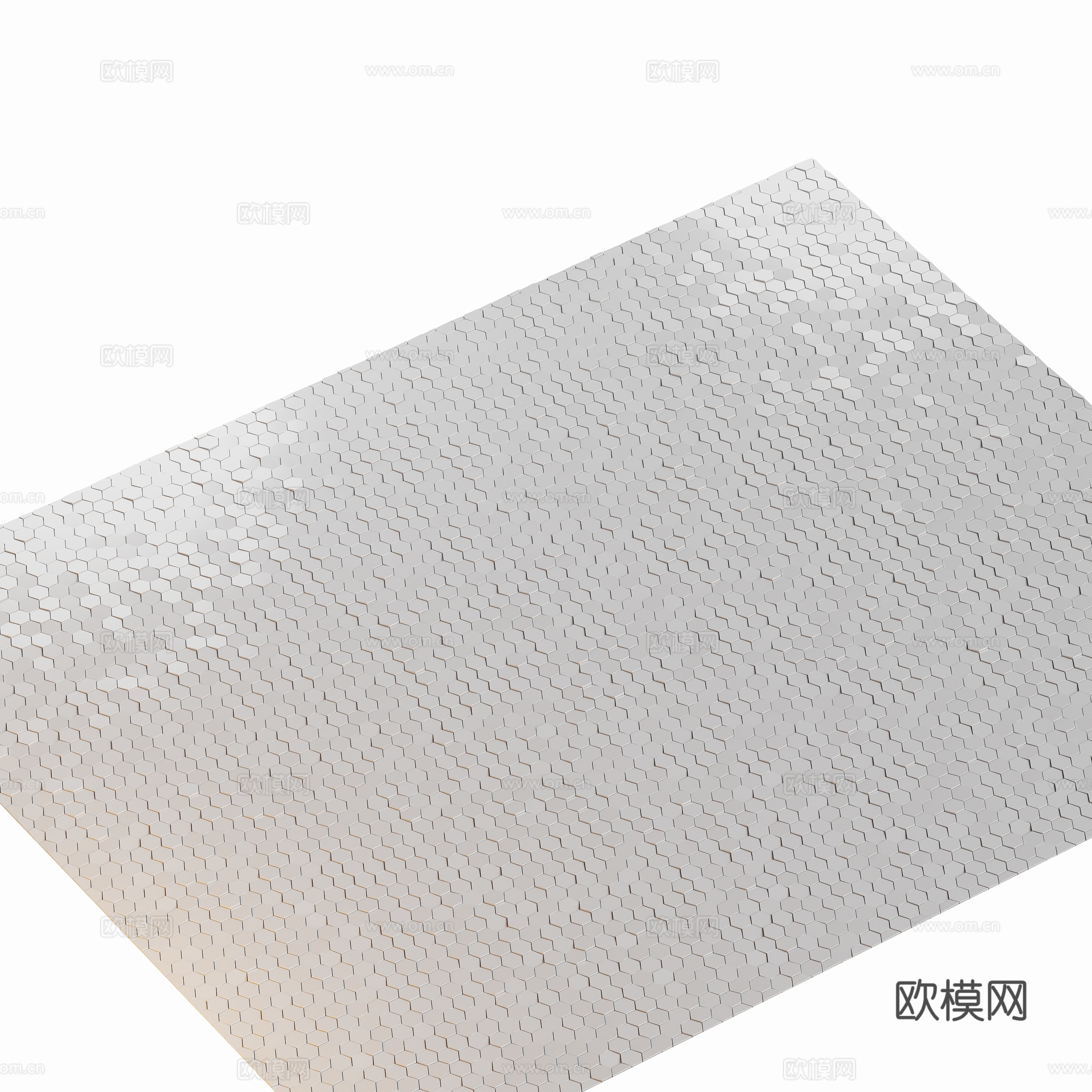 现代金属马赛克3d模型
