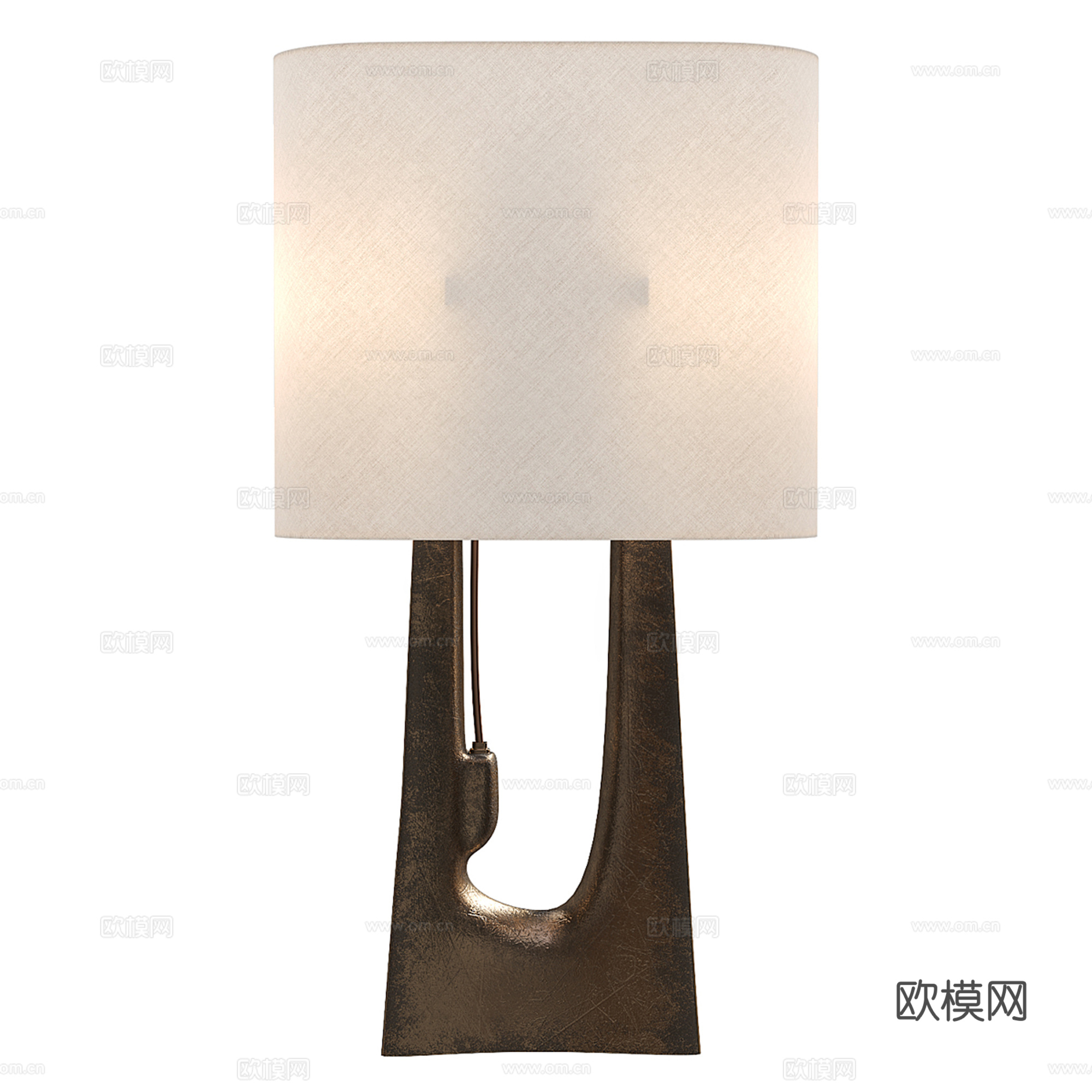 现代轻奢台灯su模型
