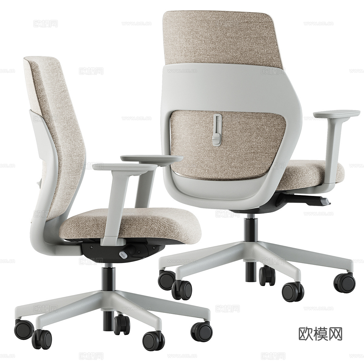 现代 Narbutas 办公椅3d模型