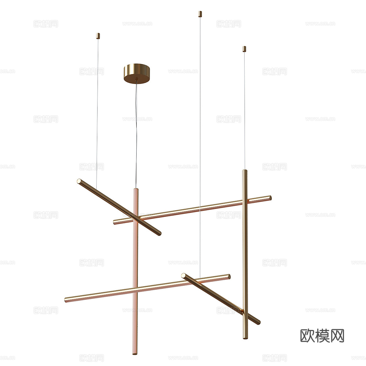 现代轻奢极简 Flos Coordinates 悬架吊灯3d模型