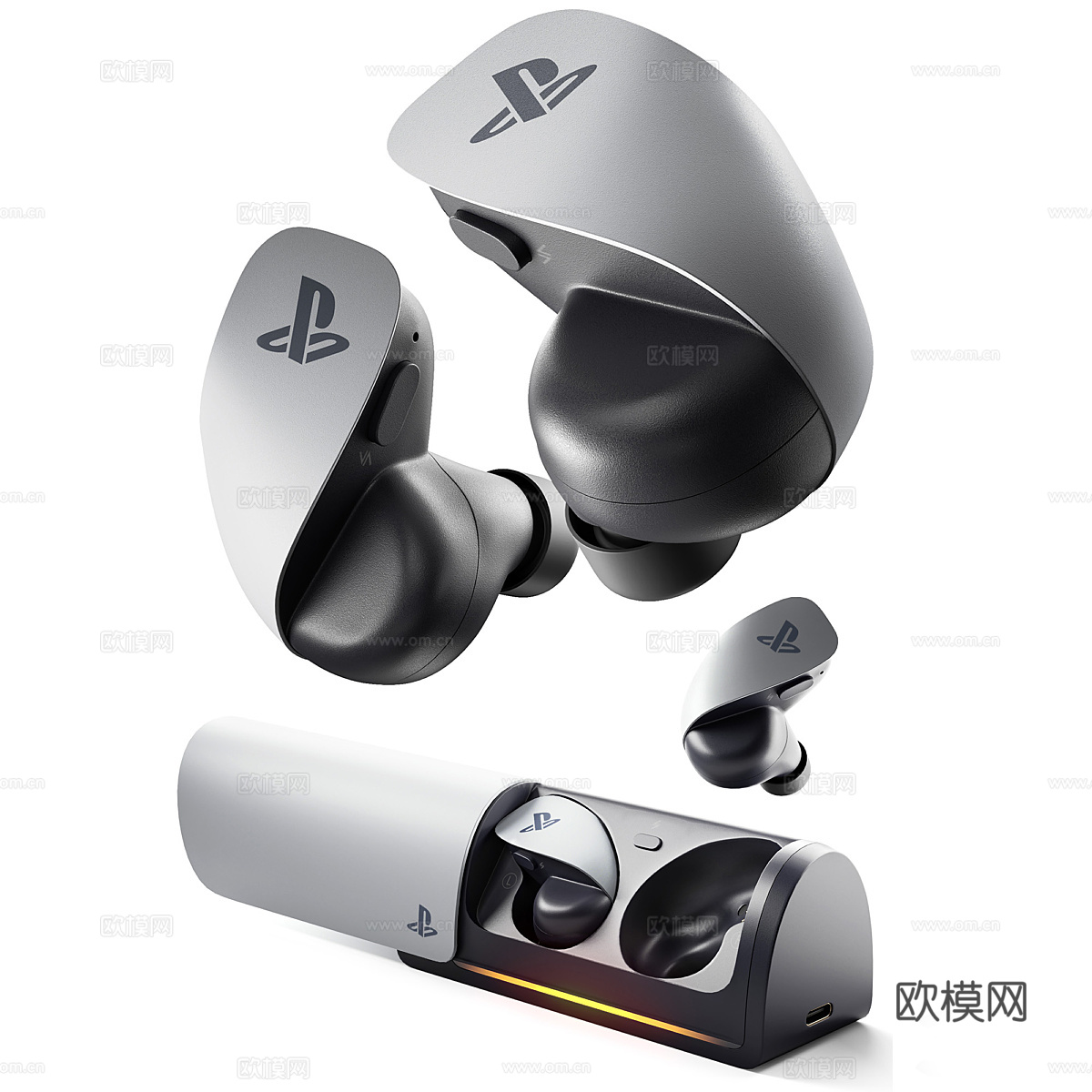 索尼PS5游戏机3d模型