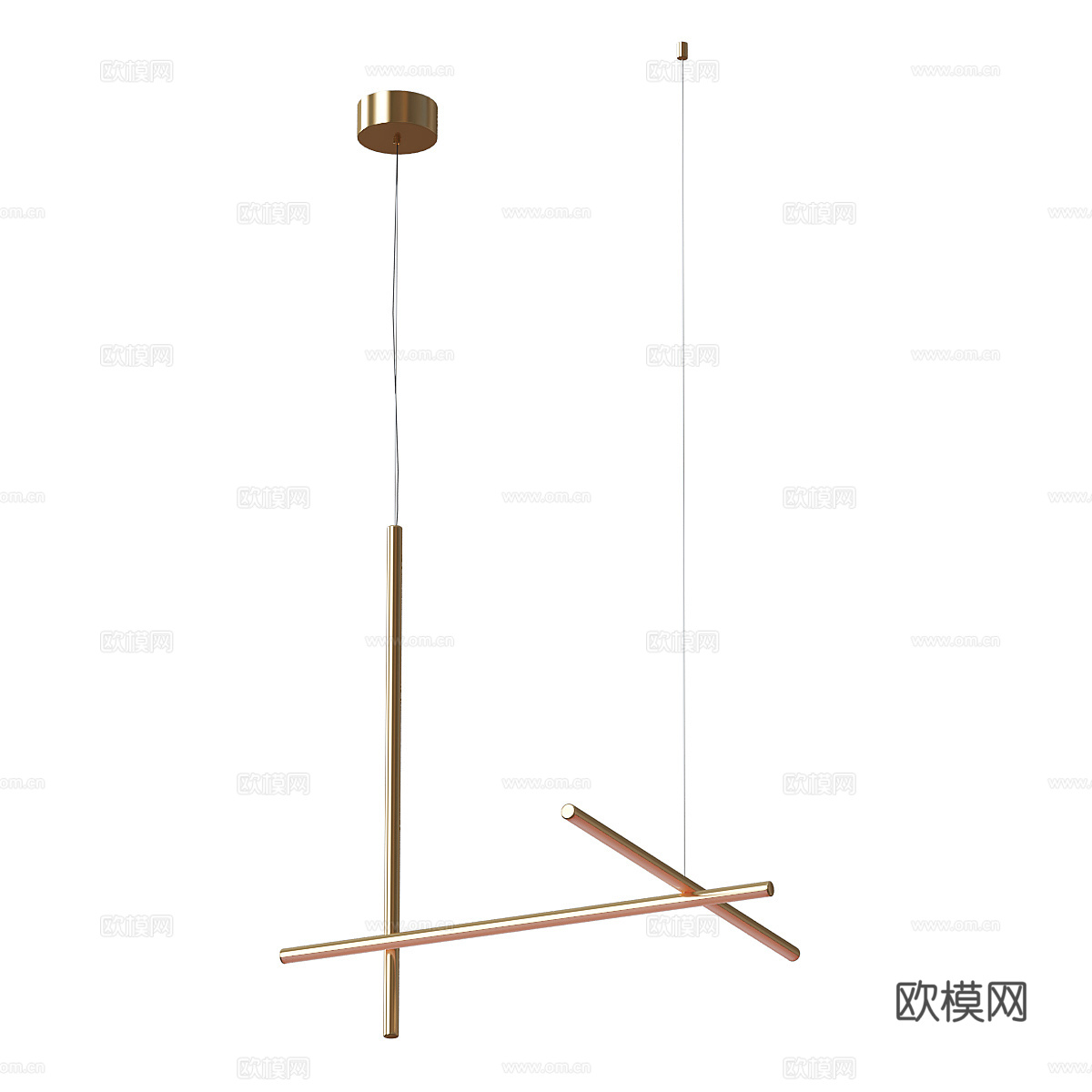 现代轻奢极简 Flos Coordinates 悬架吊灯3d模型