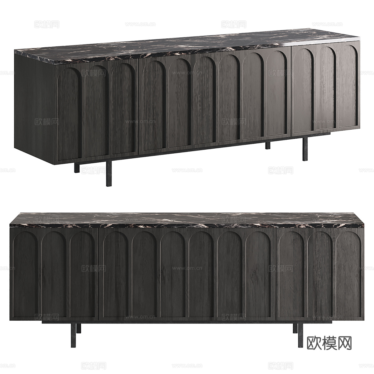 新中式侘寂 GILROY 电视柜3d模型
