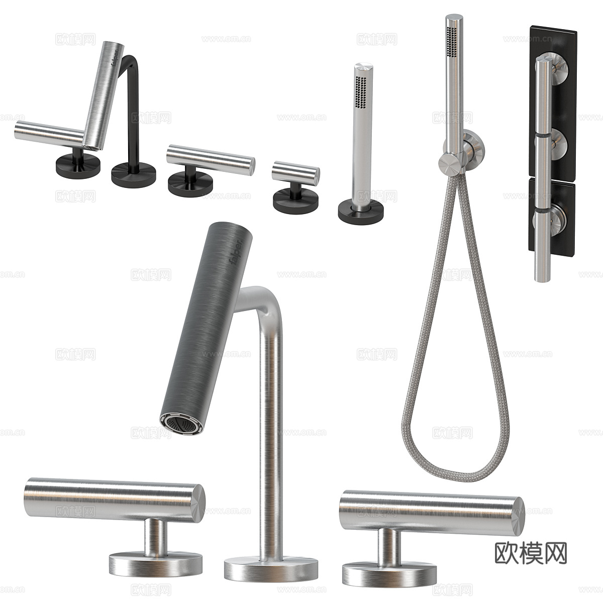 现代 FALPER CILINDRO 水龙头套装3d模型