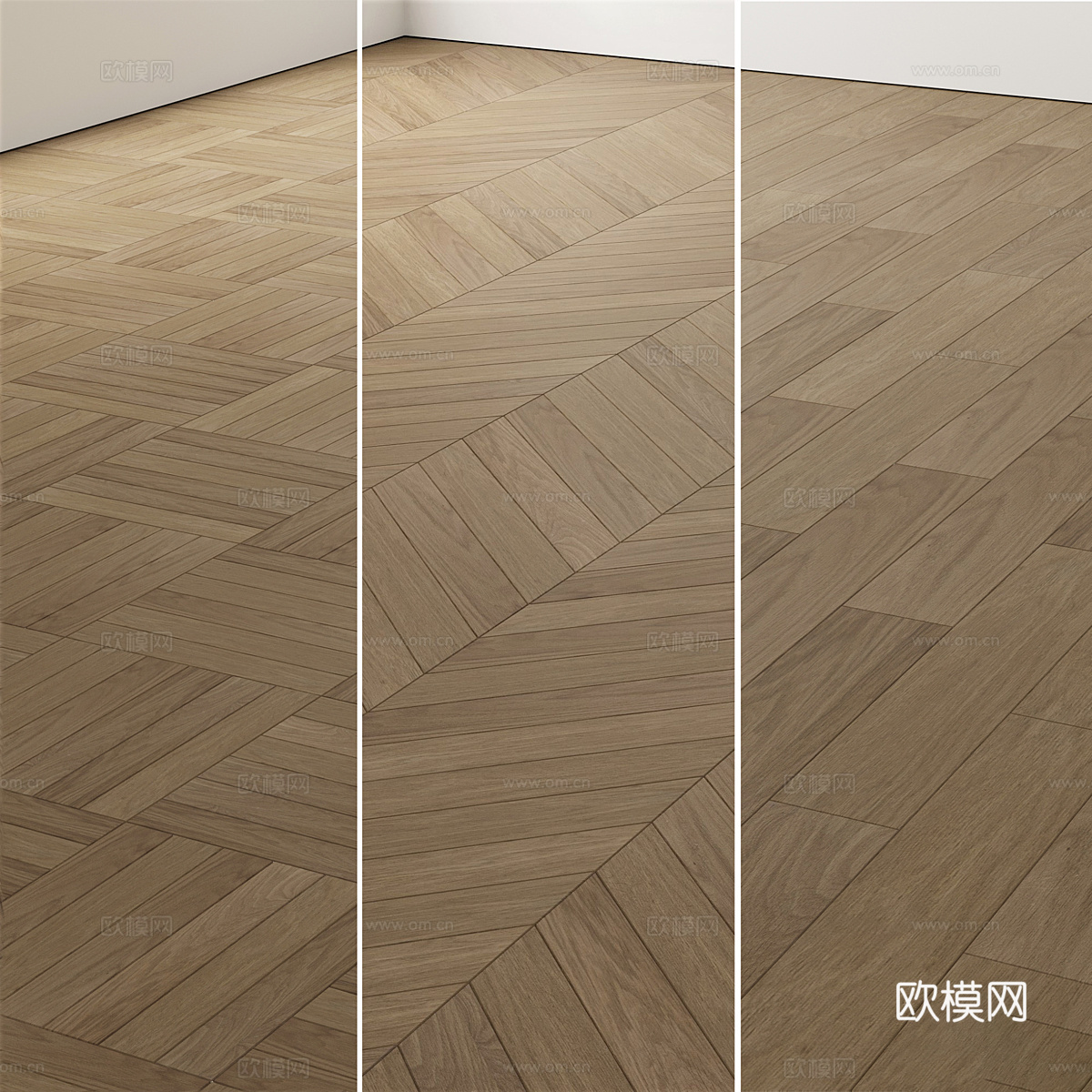 强化复合地板 实木地板3d模型