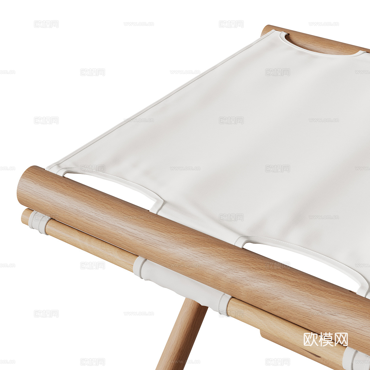 新中式 Campo Coastal 折叠凳子3d模型