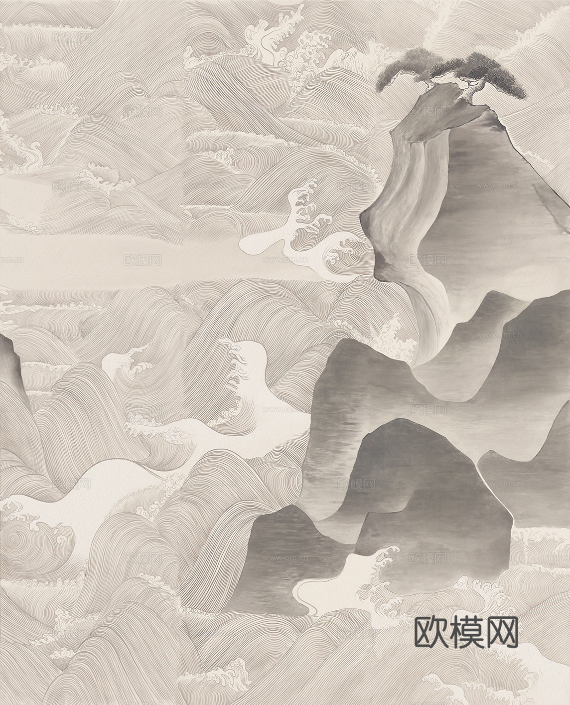 新中式禅意壁画