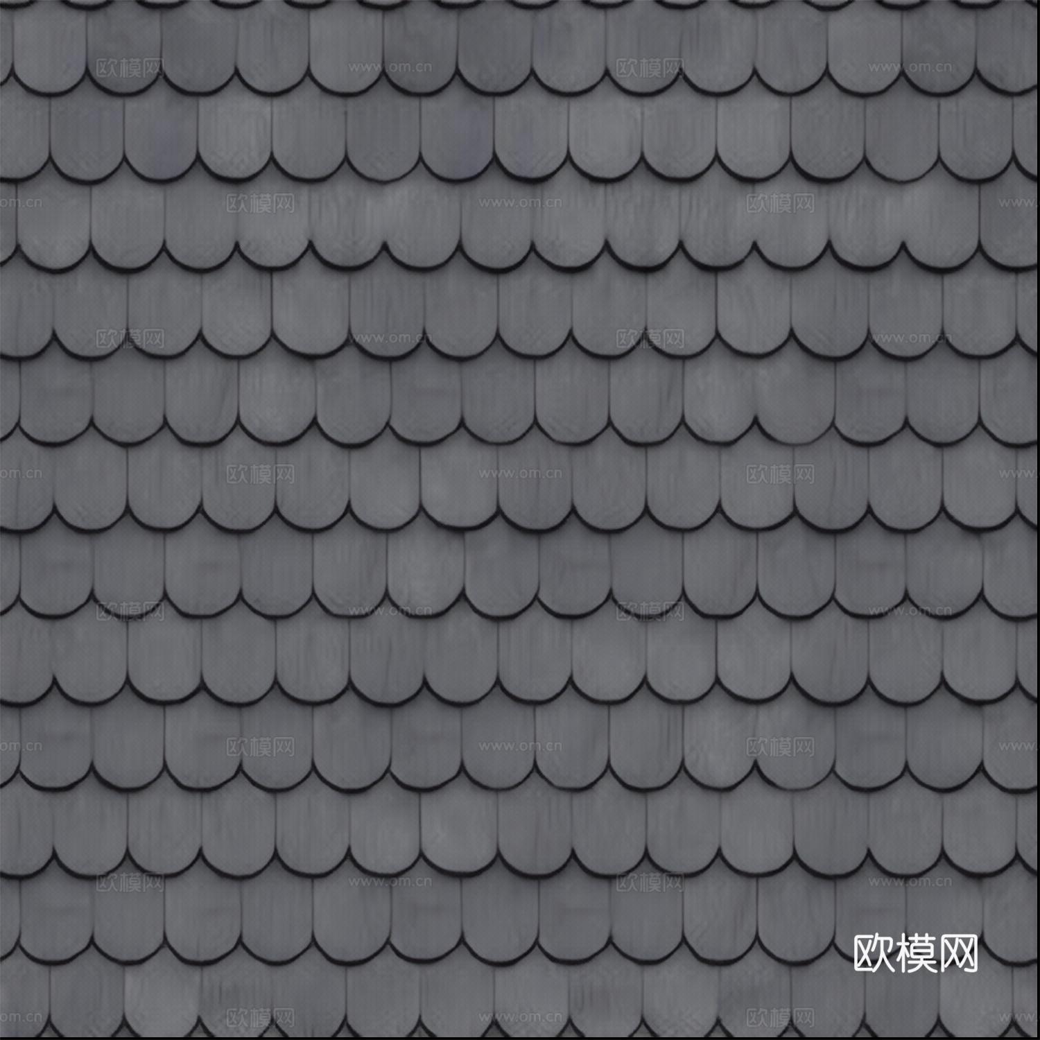 屋顶瓦片贴图下载