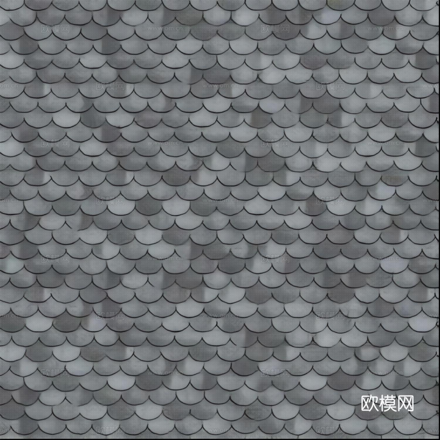 屋顶瓦片贴图下载