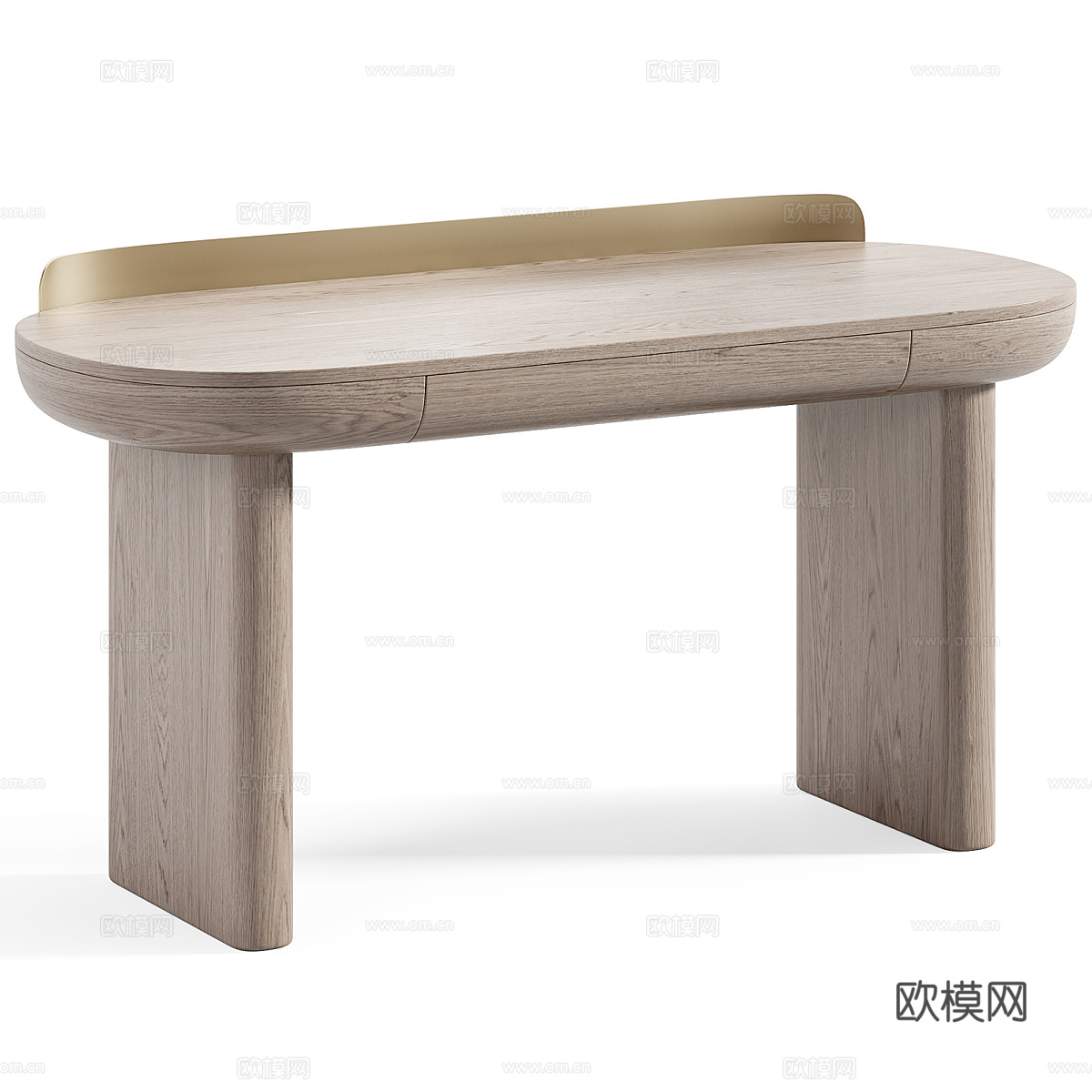 新中式轻奢鲑鱼桌面书桌椅3d模型