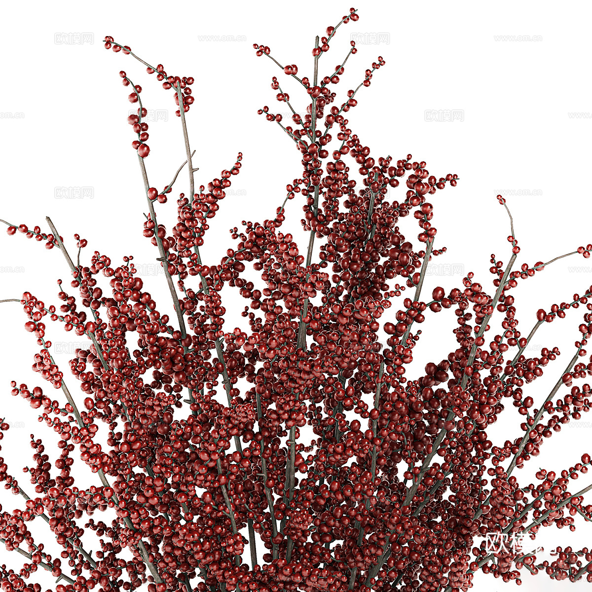 新中式花瓶花艺3d模型