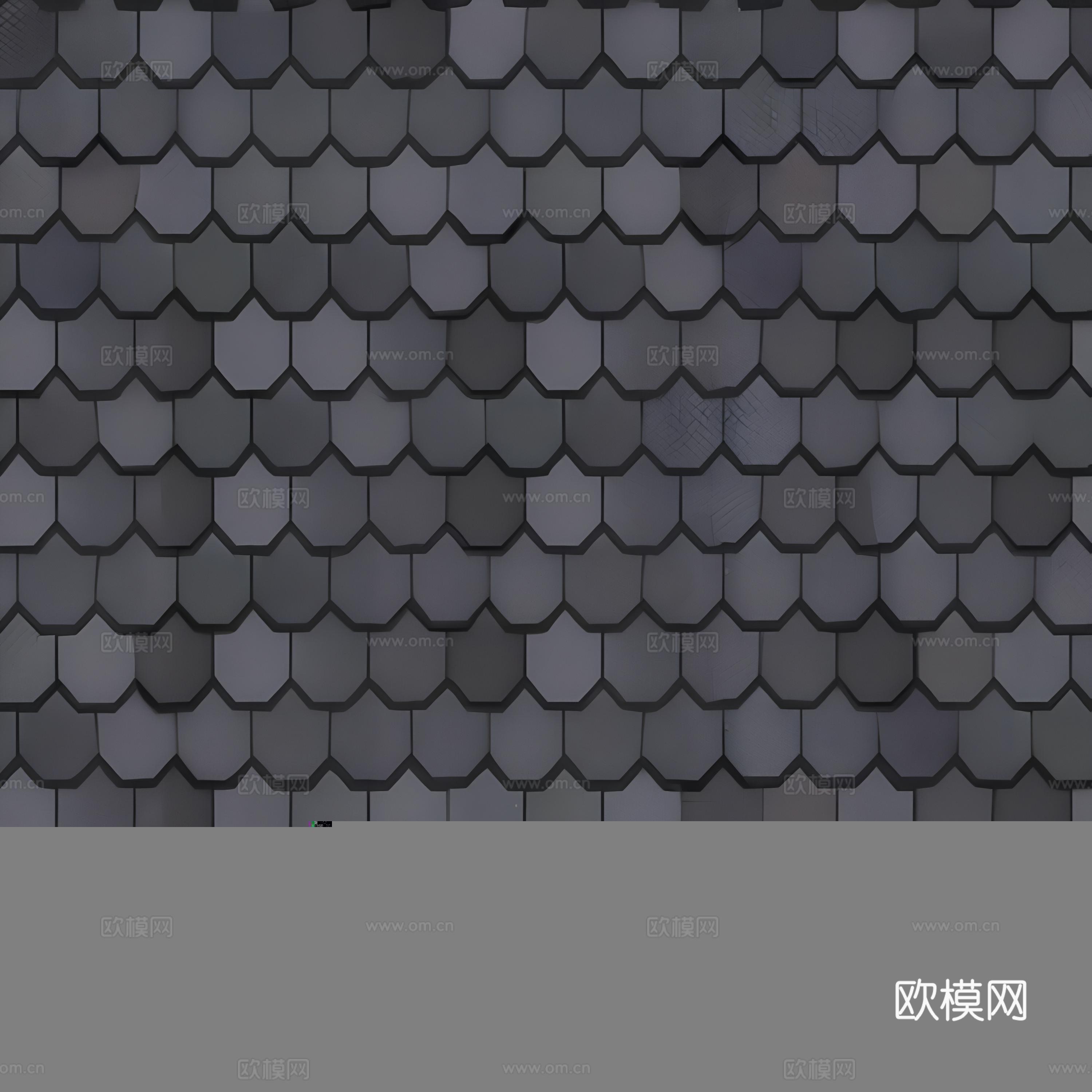 屋顶瓦片贴图下载