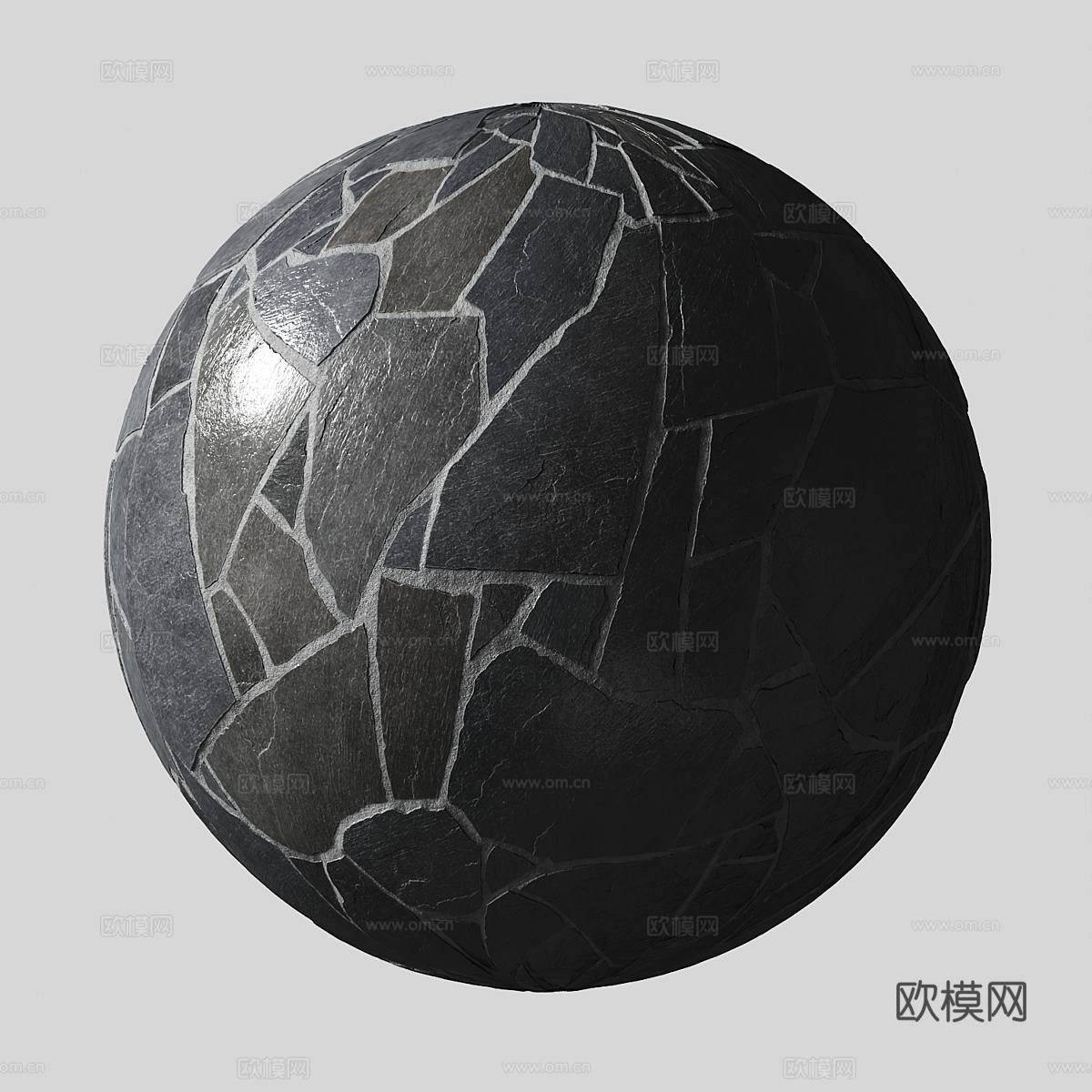 石砖 石墙 青石板3d模型
