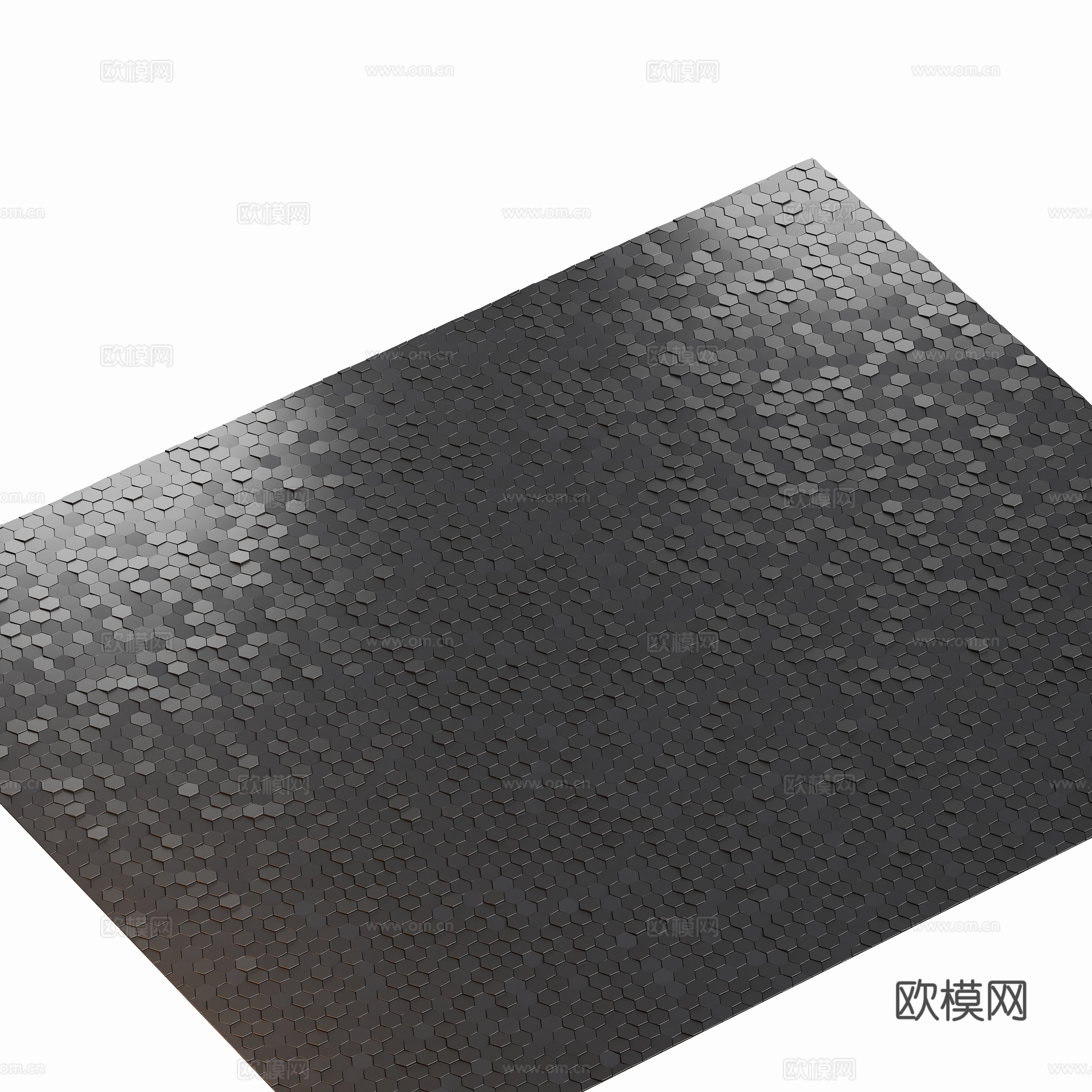 现代金属马赛克3d模型
