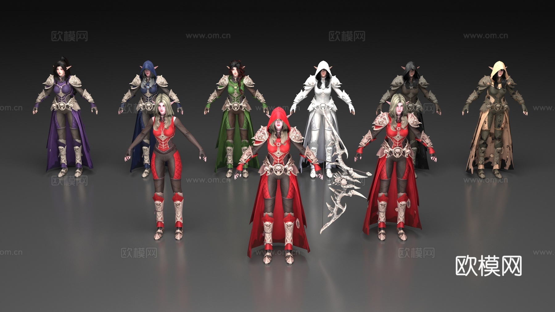 精灵3d模型