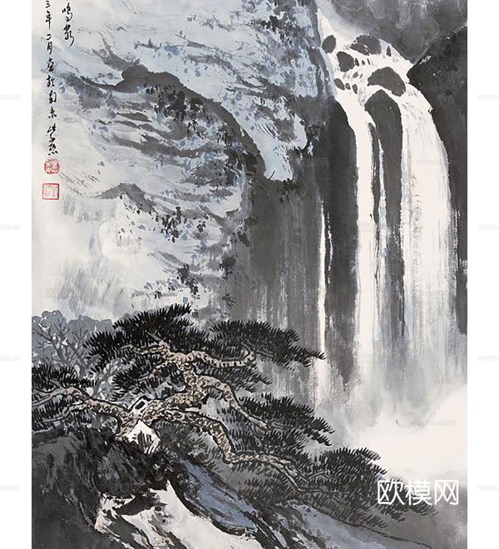 新中式水墨画挂画