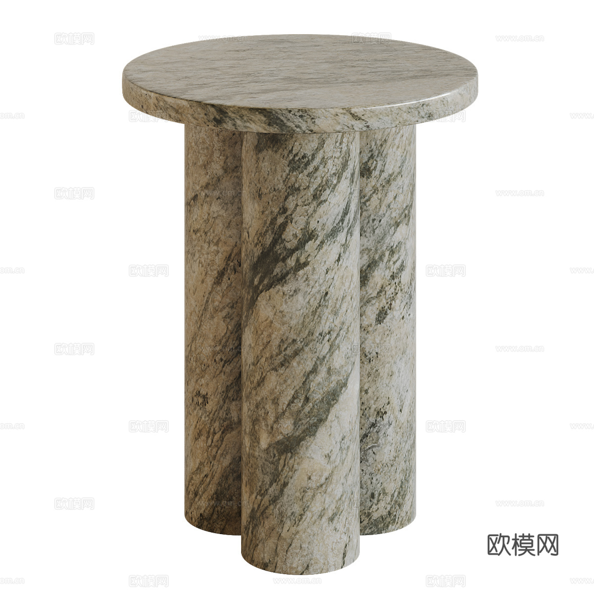 现代意式 Tisbury 大理石边几3d模型