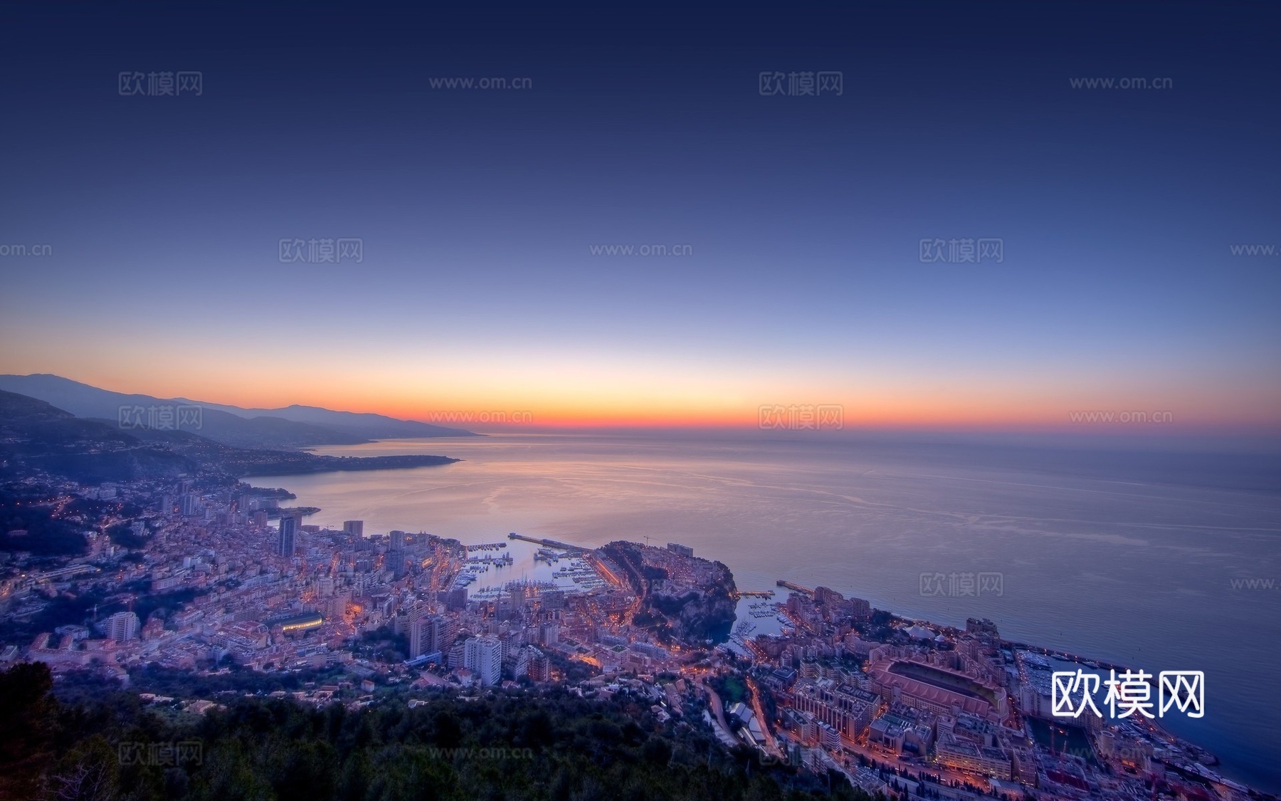 晚上都市夜景