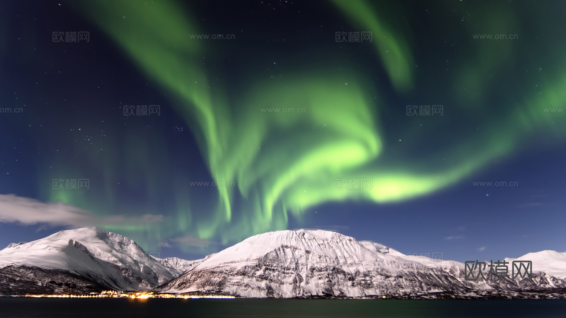 挪威极光风景