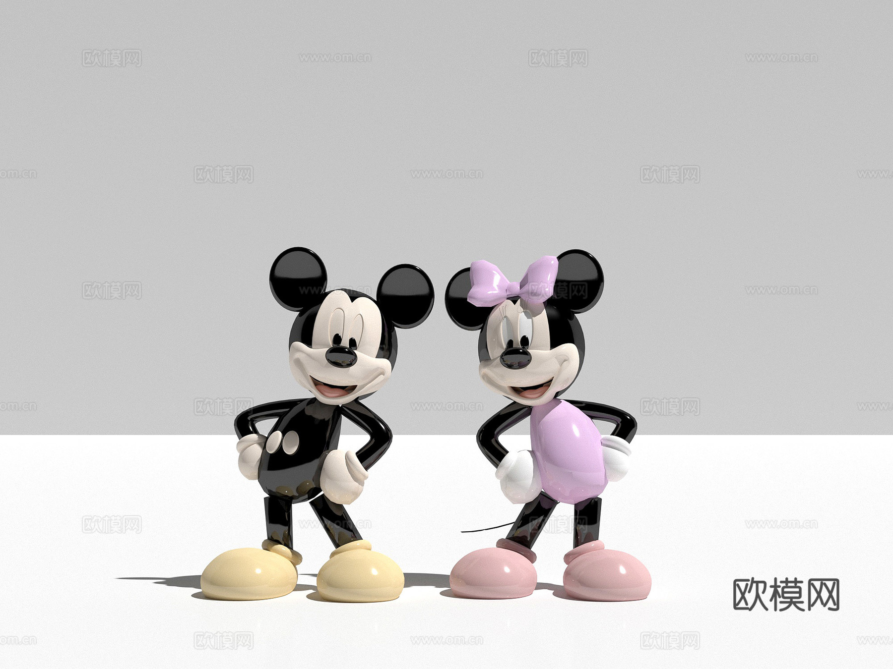 雕塑 潮玩 玩偶 手办  米老鼠3d模型