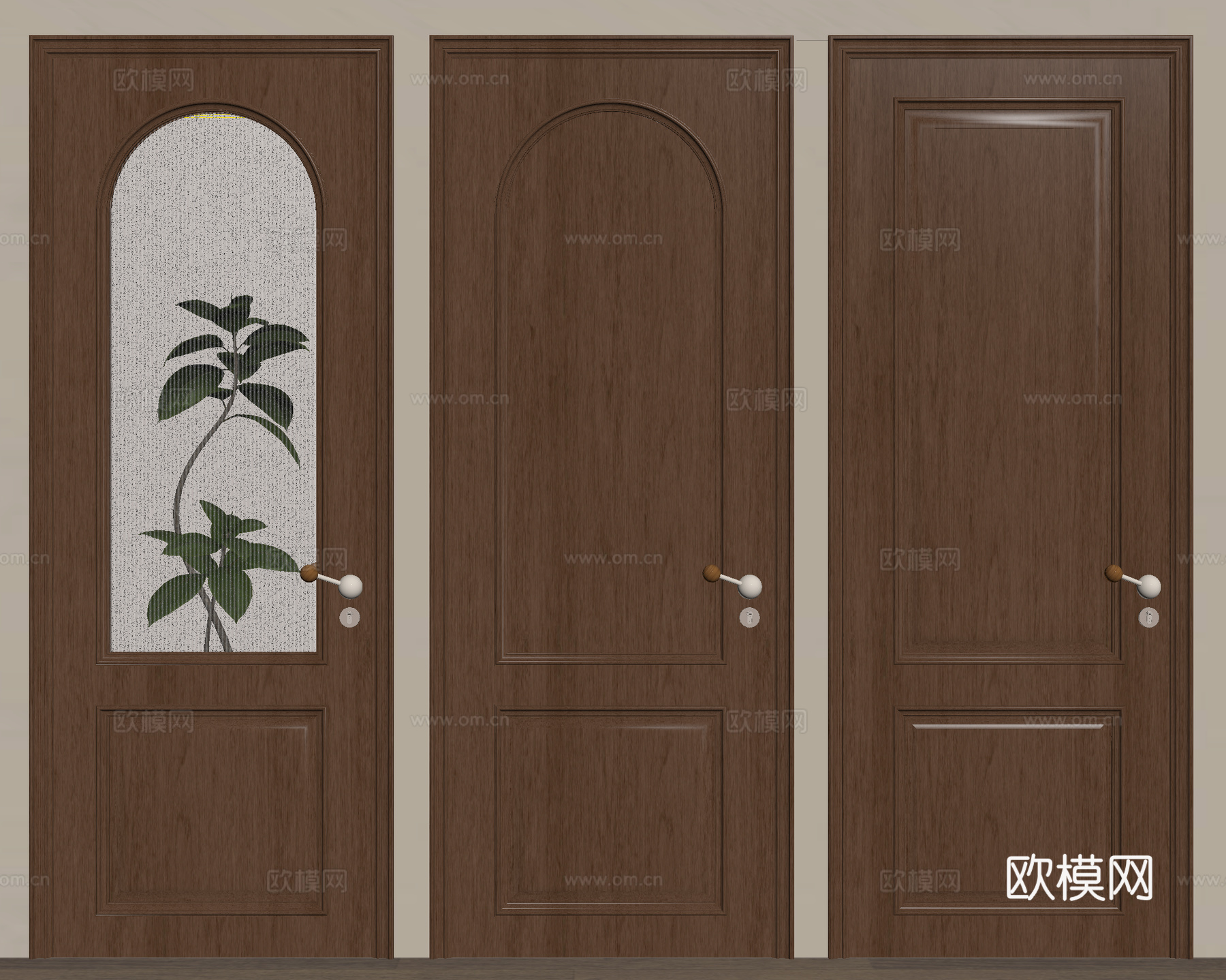 单开门 房间门 卧室门 厨卫门su模型