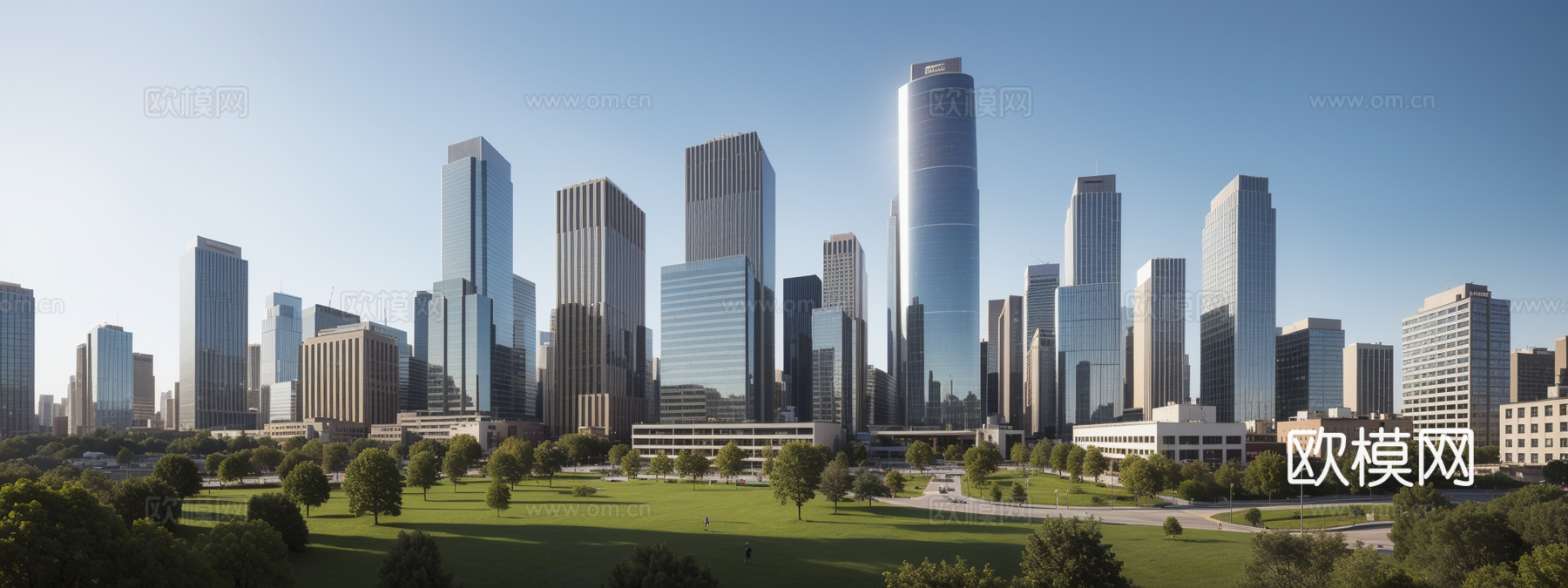 现代都市窗景