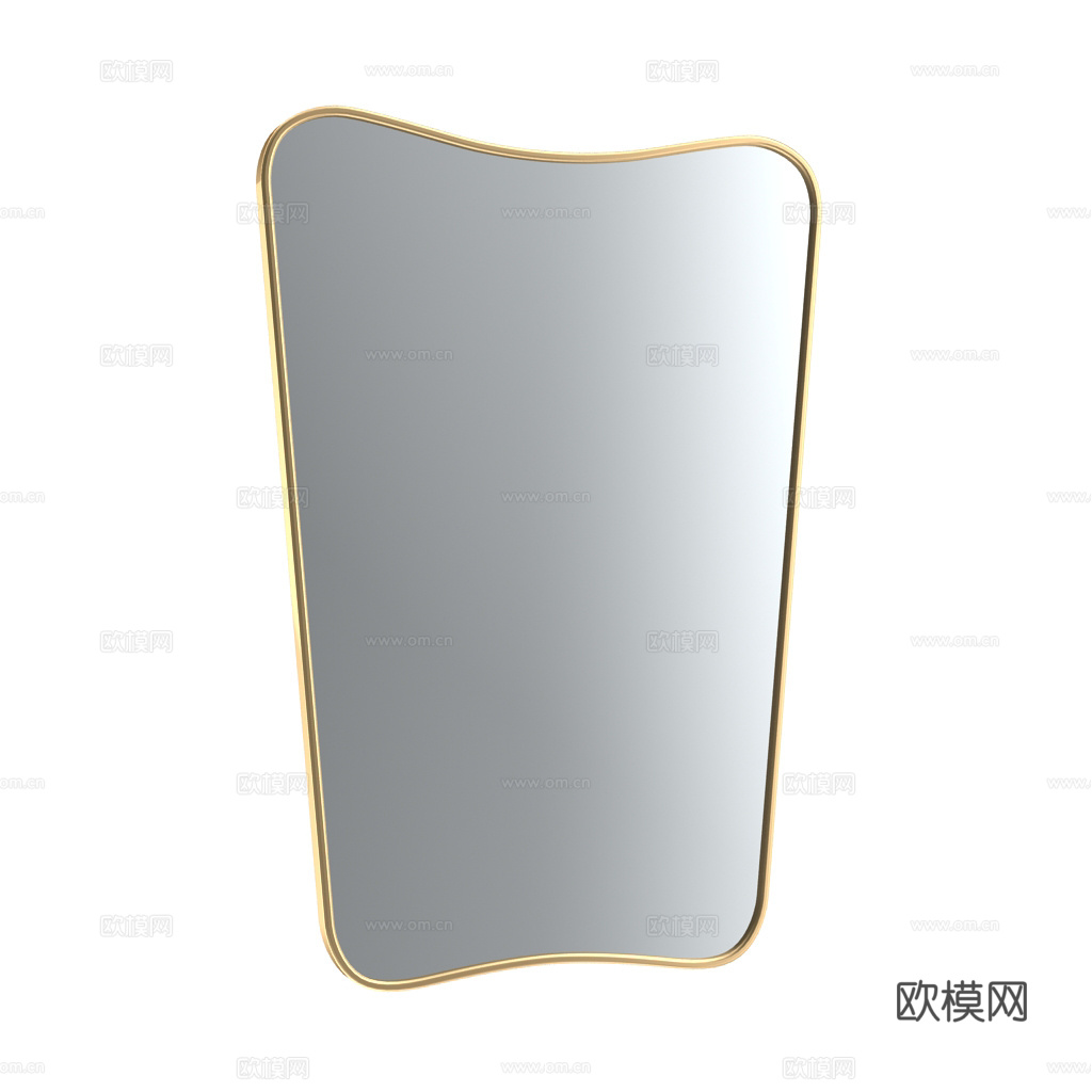 卫浴镜 全身镜 换衣镜 镜子 异形卫浴镜3d模型
