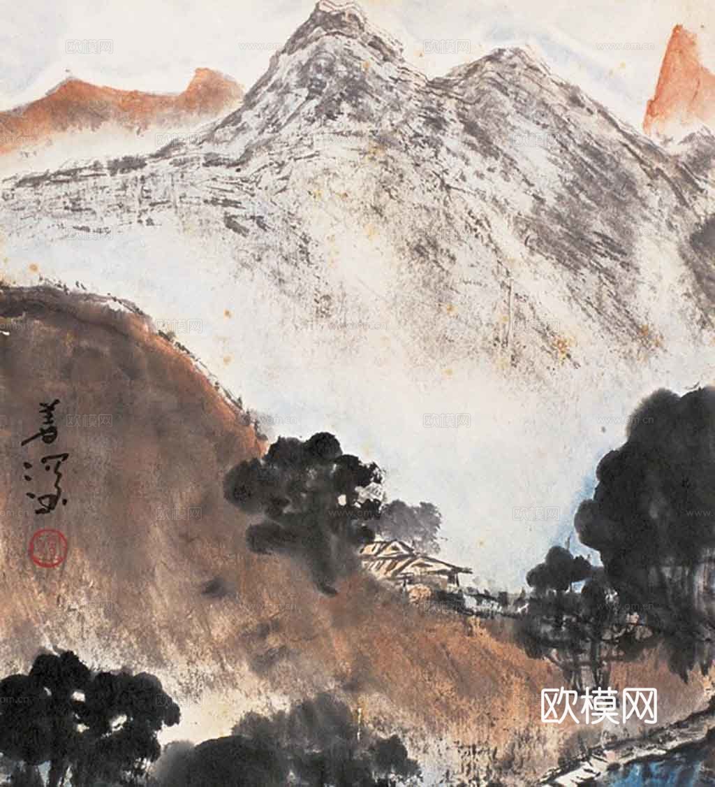 新中式水墨画挂画