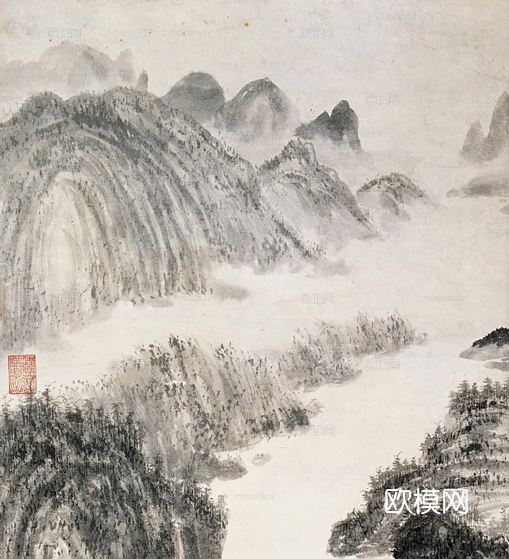 新中式水墨画挂画