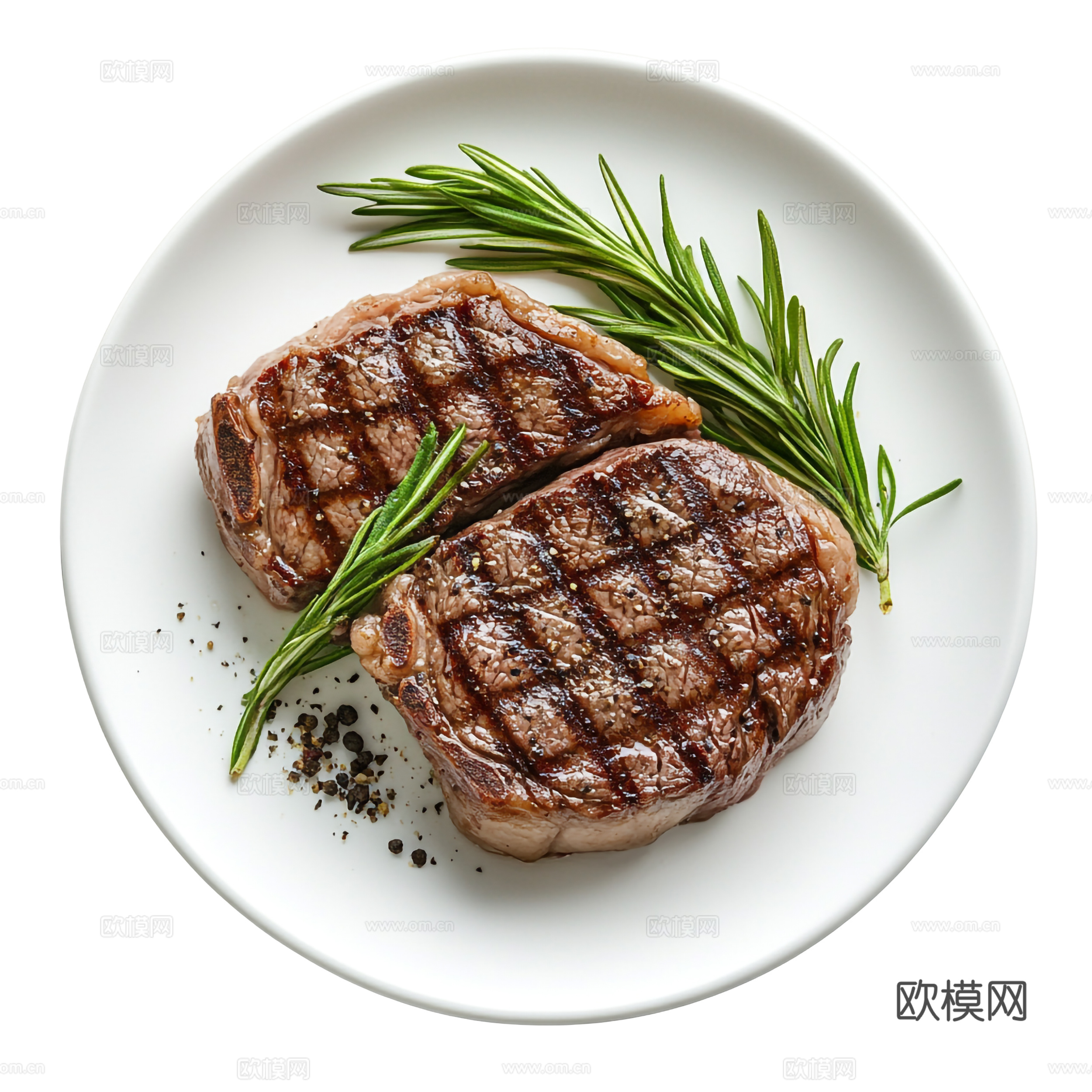 免抠牛排切开 熟牛排 牛排套餐