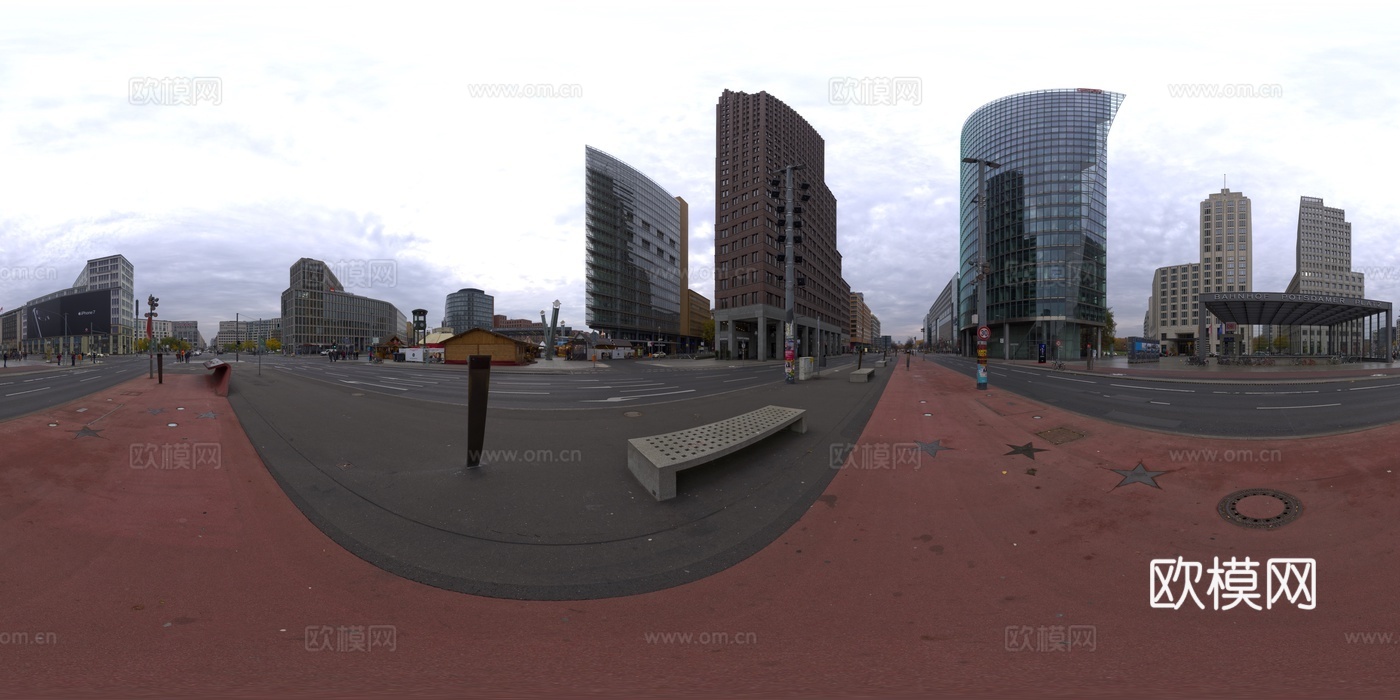 城市配楼HDR 街道 街景 现代都市配景 城市背景