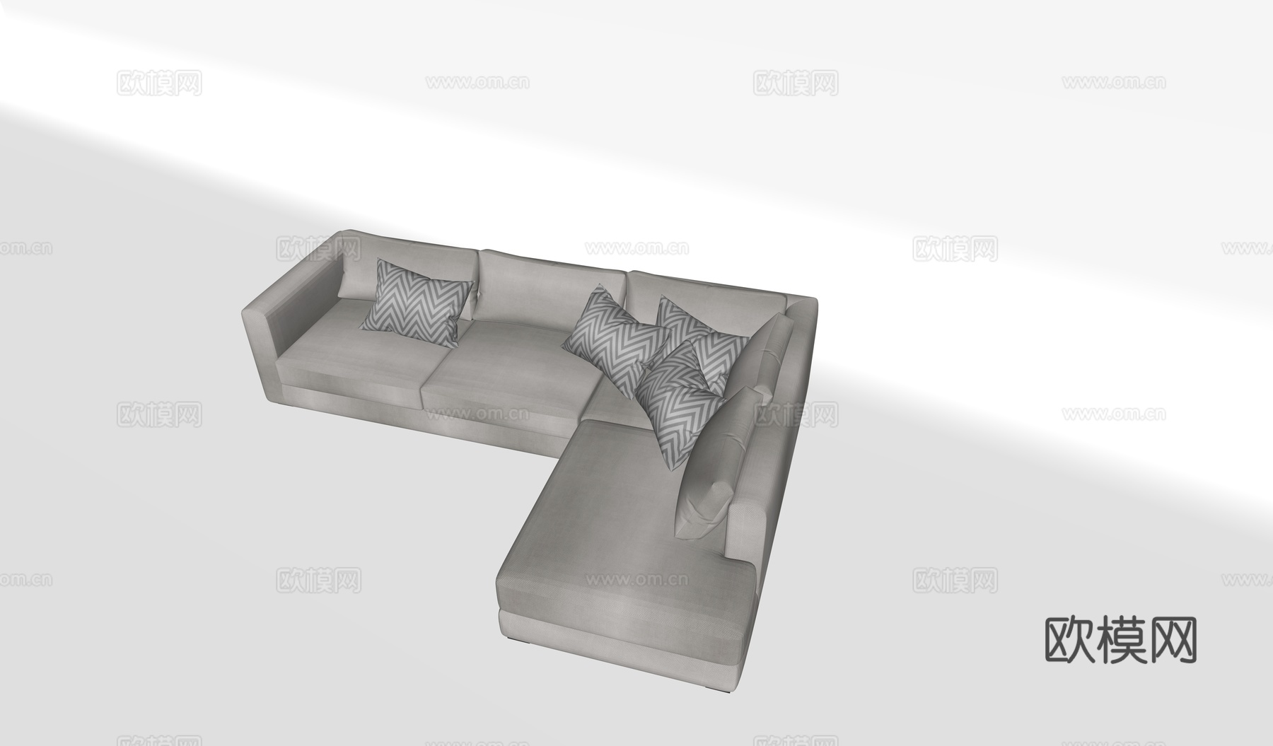 沙发su模型下载（渲染图2）