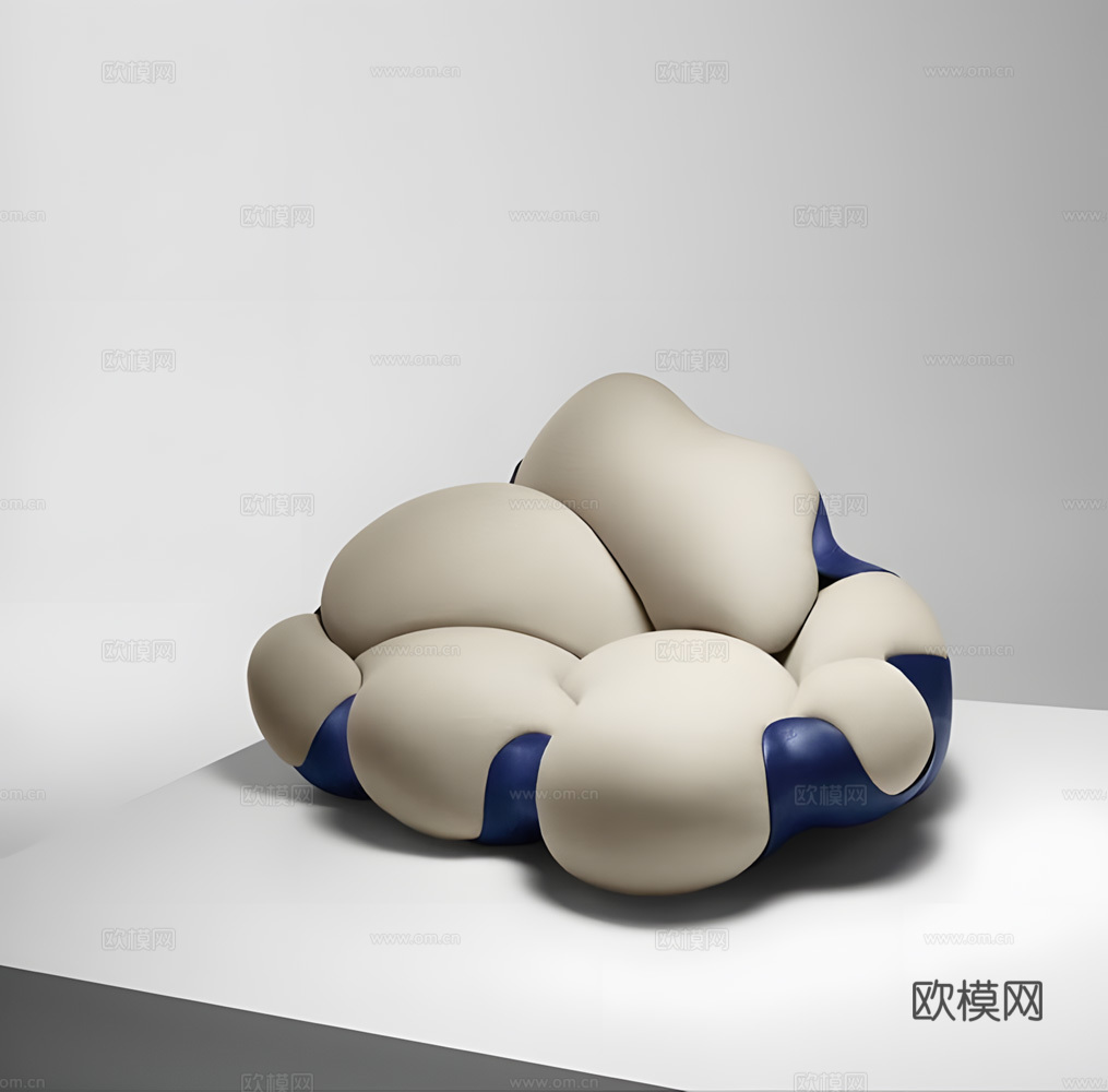 现代 懒人沙发 凳子 椅子su模型