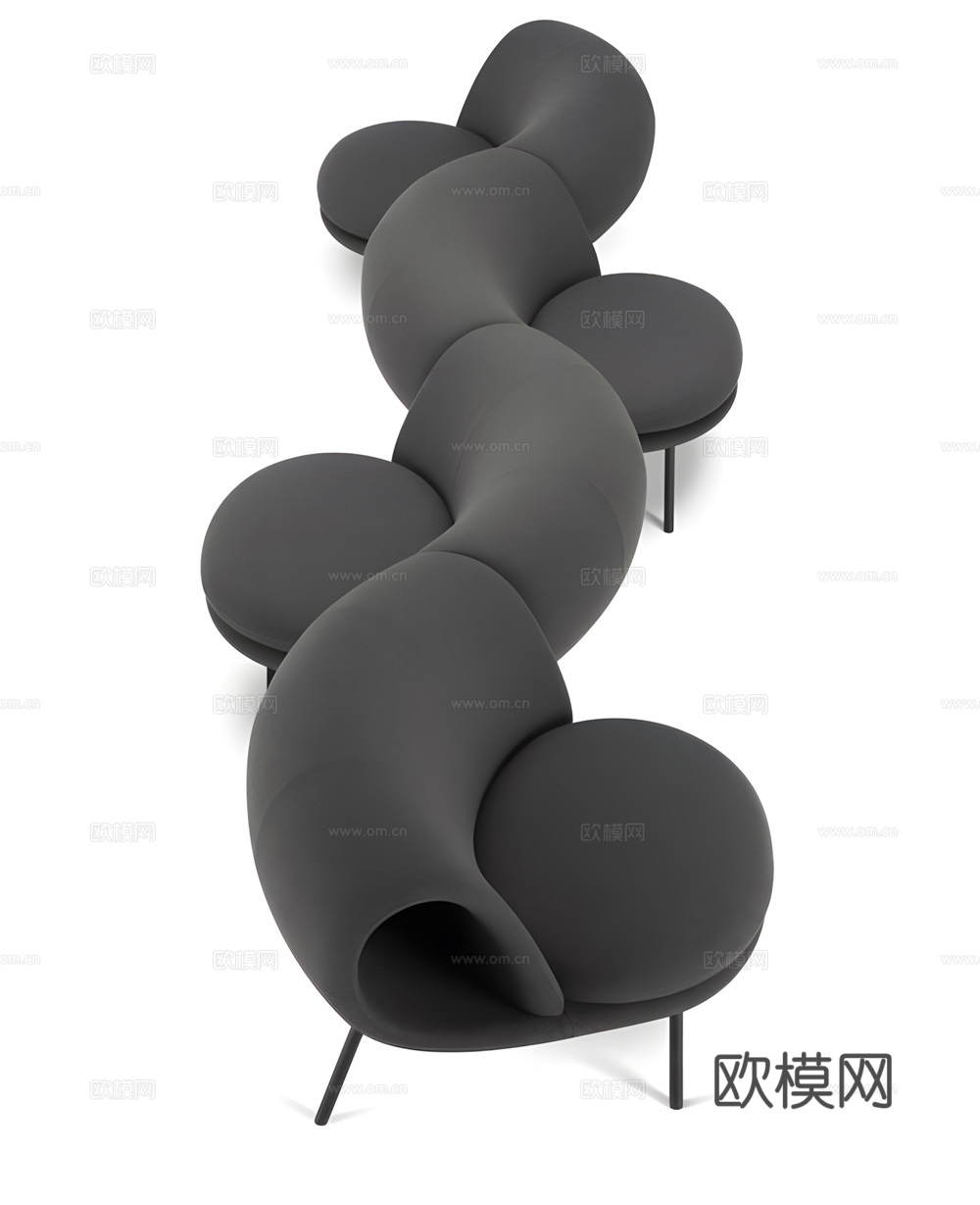 现代 懒人沙发 凳子 椅子su模型
