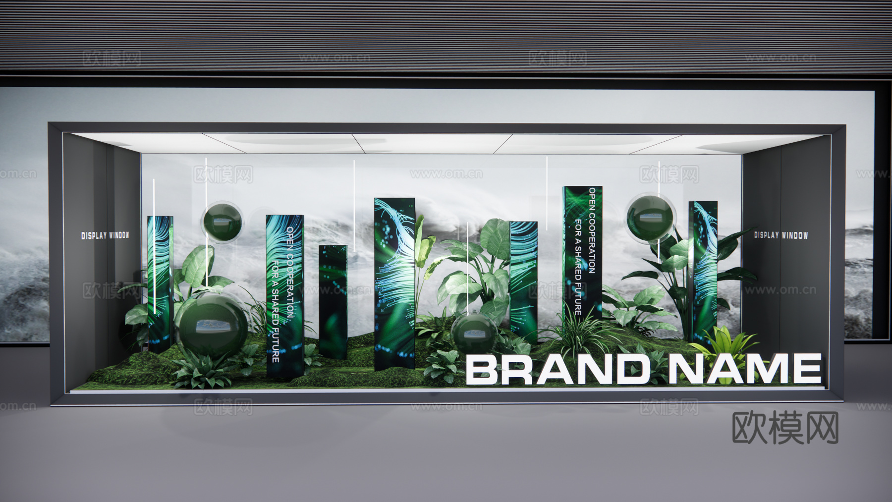 现代庭院小品3d模型