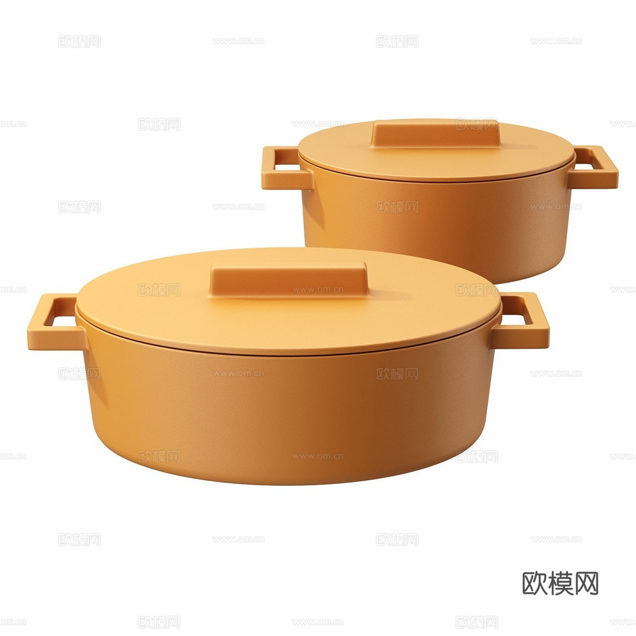现代意式极简 砂锅3d模型