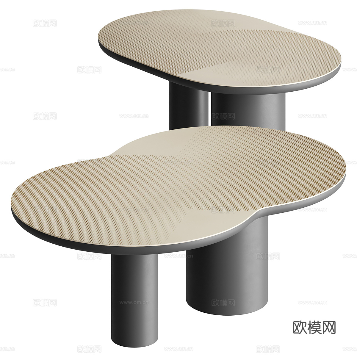 现代意式轻奢茶几3d模型