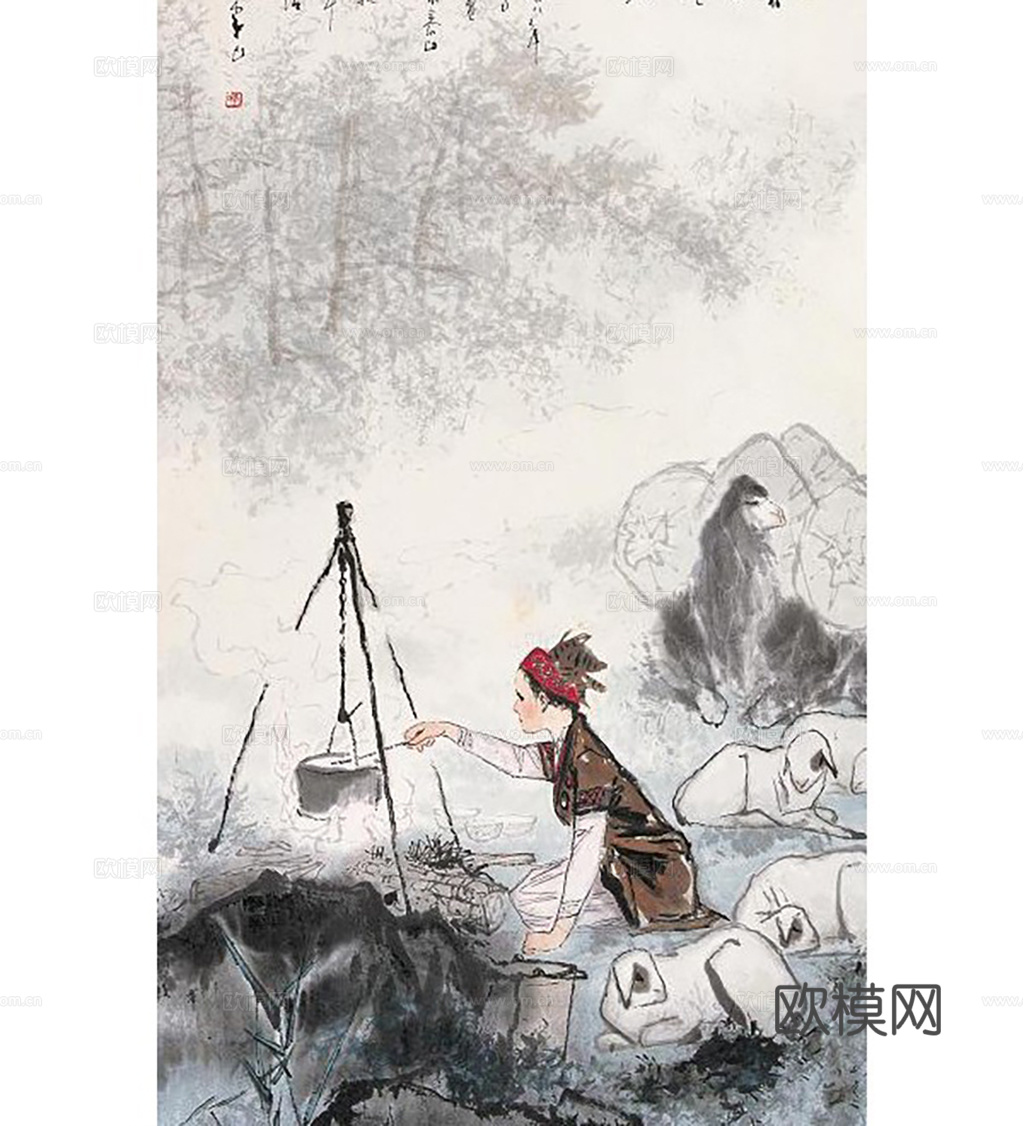 新中式水墨画挂画