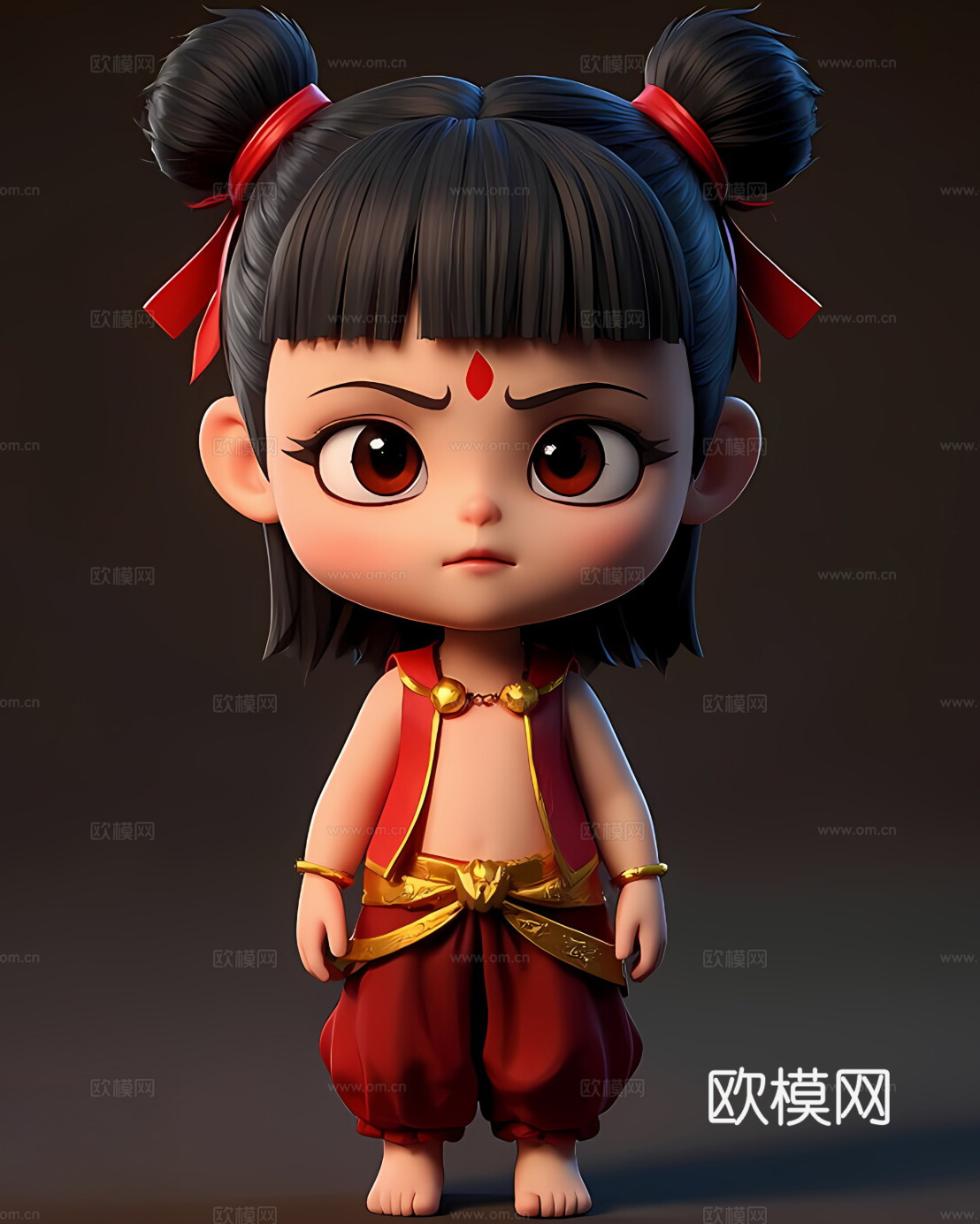 虚拟人物 哪吒 魔童脑海3d模型