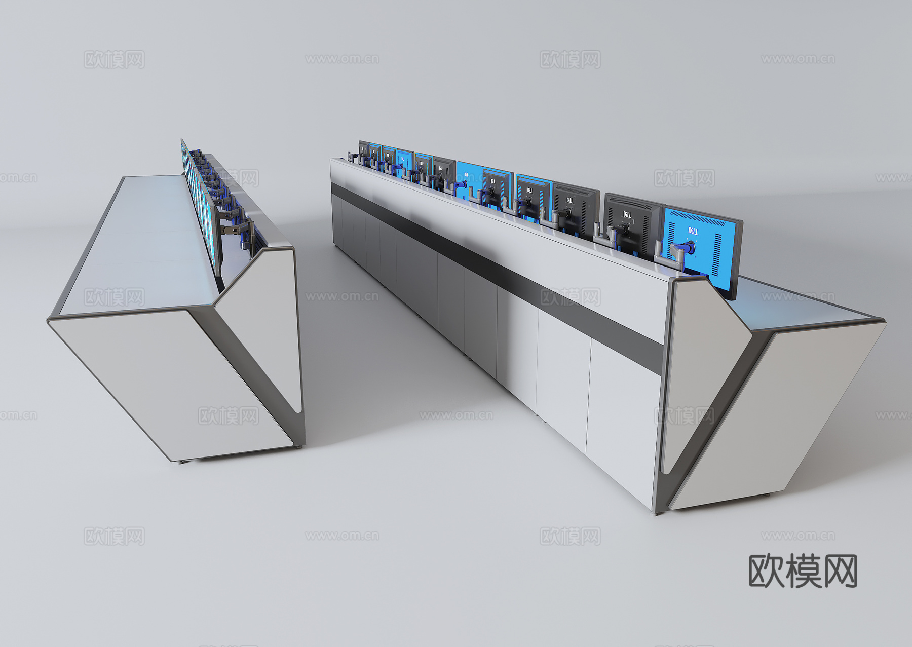 调度控制台3d模型