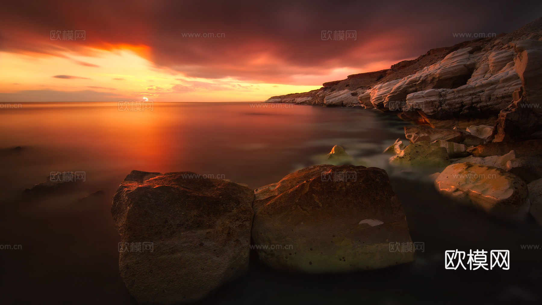 海边日落风景