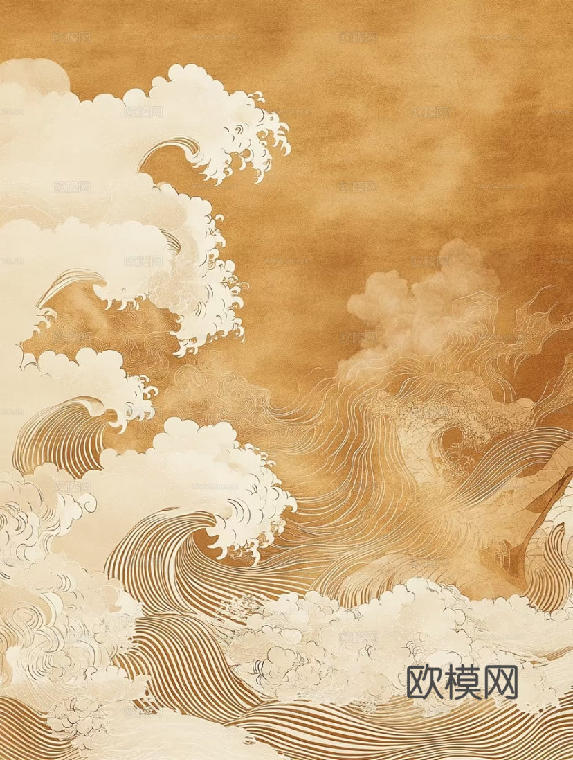 新中式地毯贴图