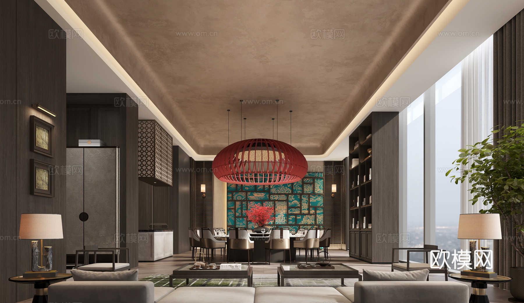 酒店包厢3d模型