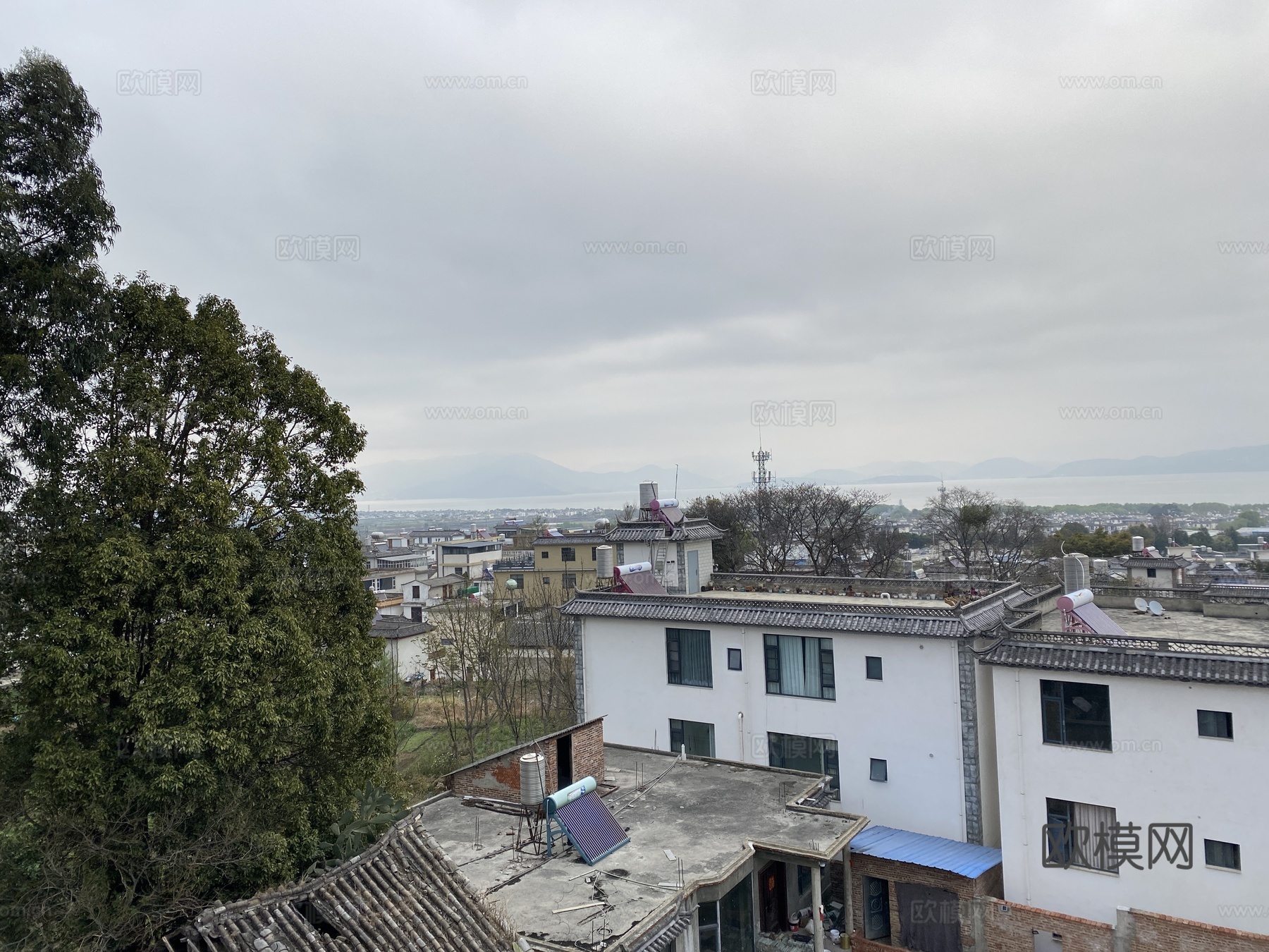现代窗户外景贴图