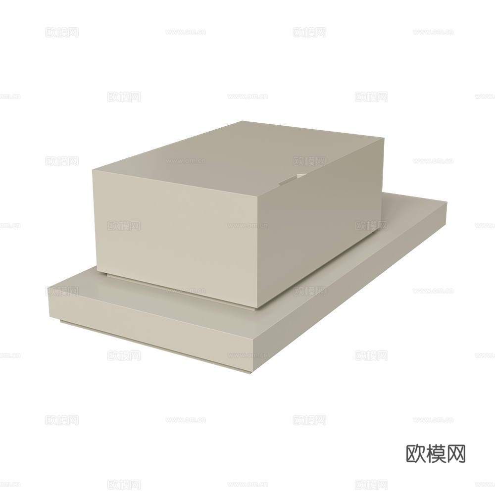 Palo Nero 现代极简床头柜 意式床头柜 矮柜 展示柜su模型
