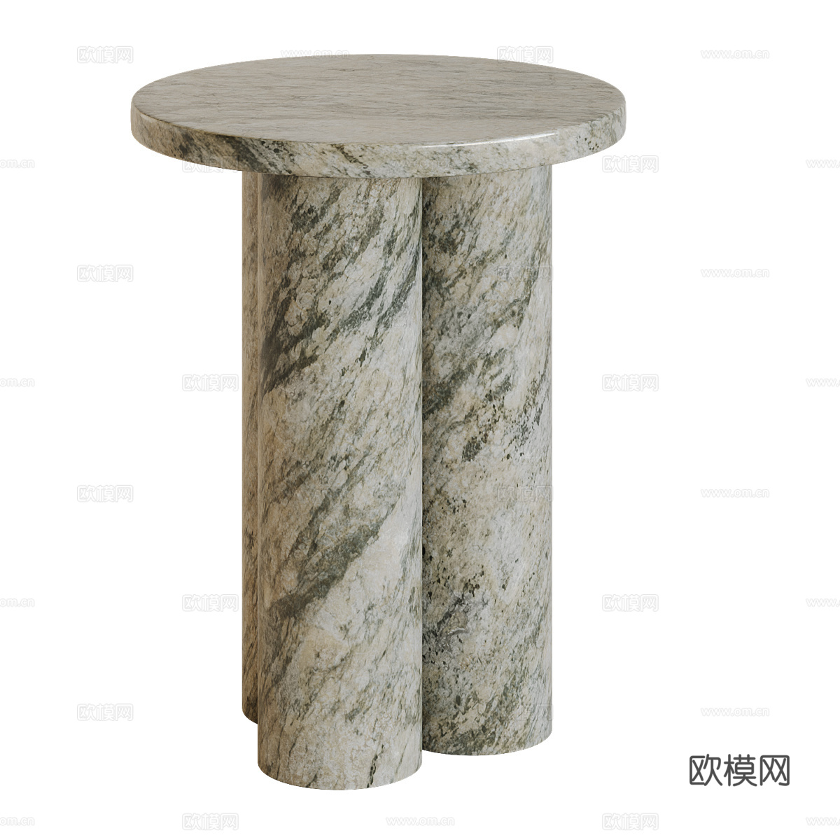 现代意式 Tisbury 大理石边几3d模型